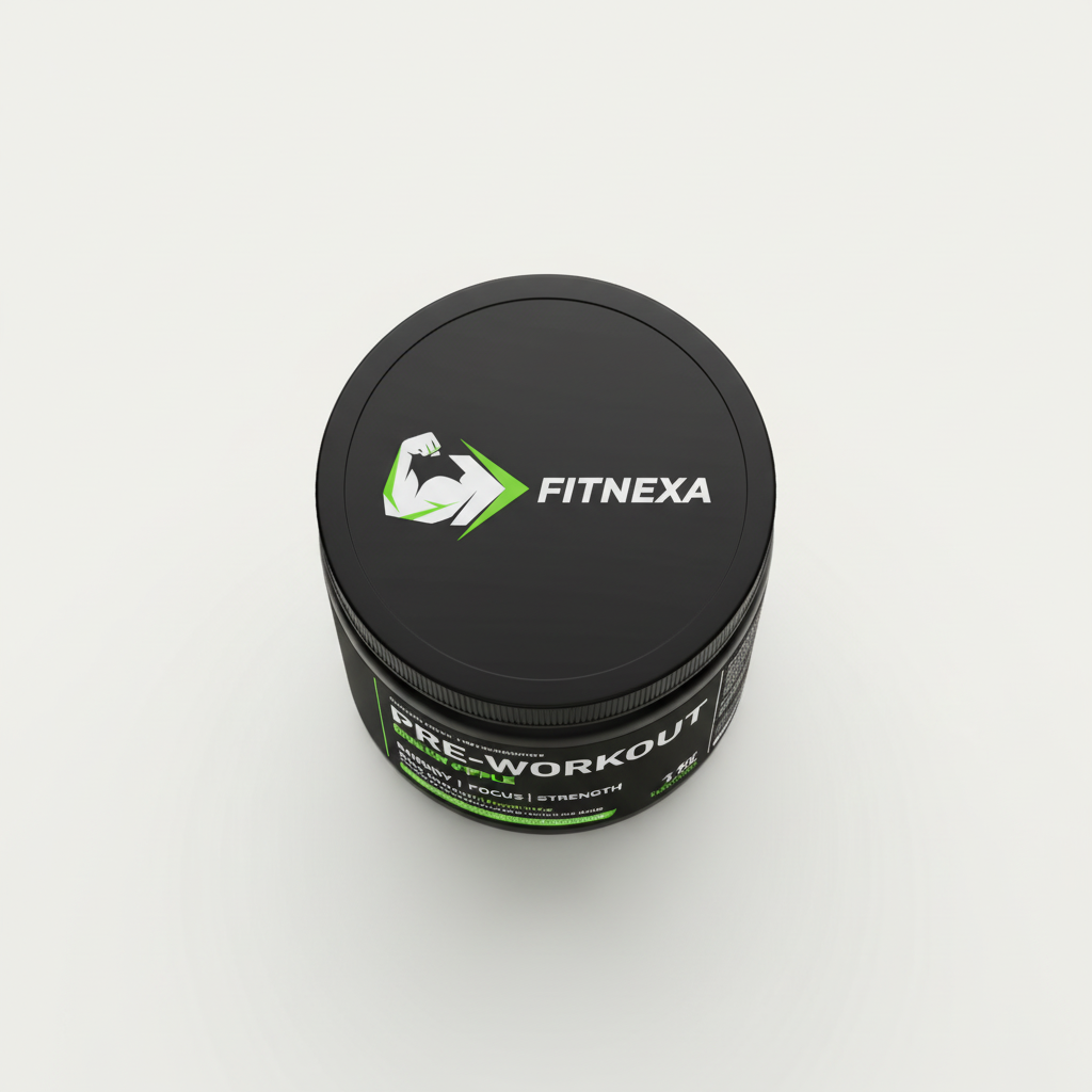 FITNEXA Green Apple Kick Pre-Workout - Top Perspective