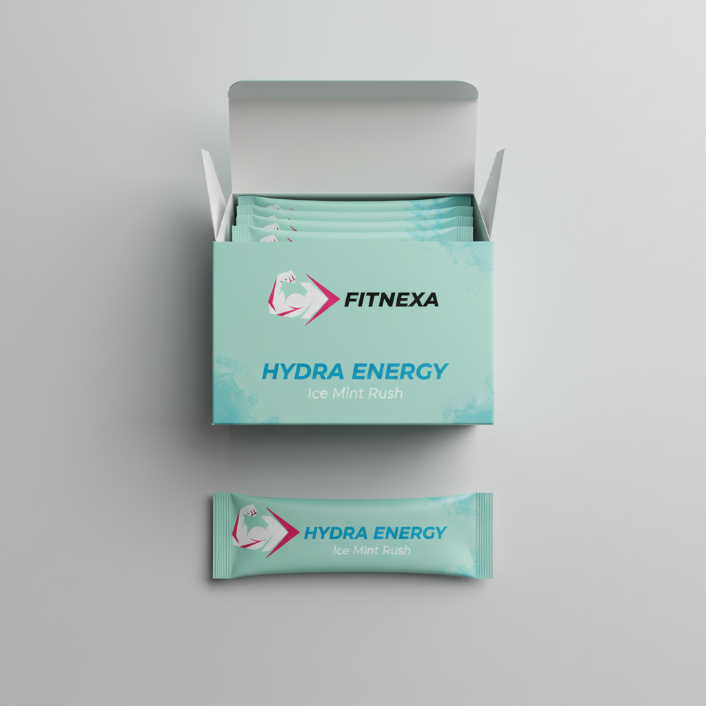 FITNEXA HYDRA ENERGY Ice Mint Rush - Top Perspective