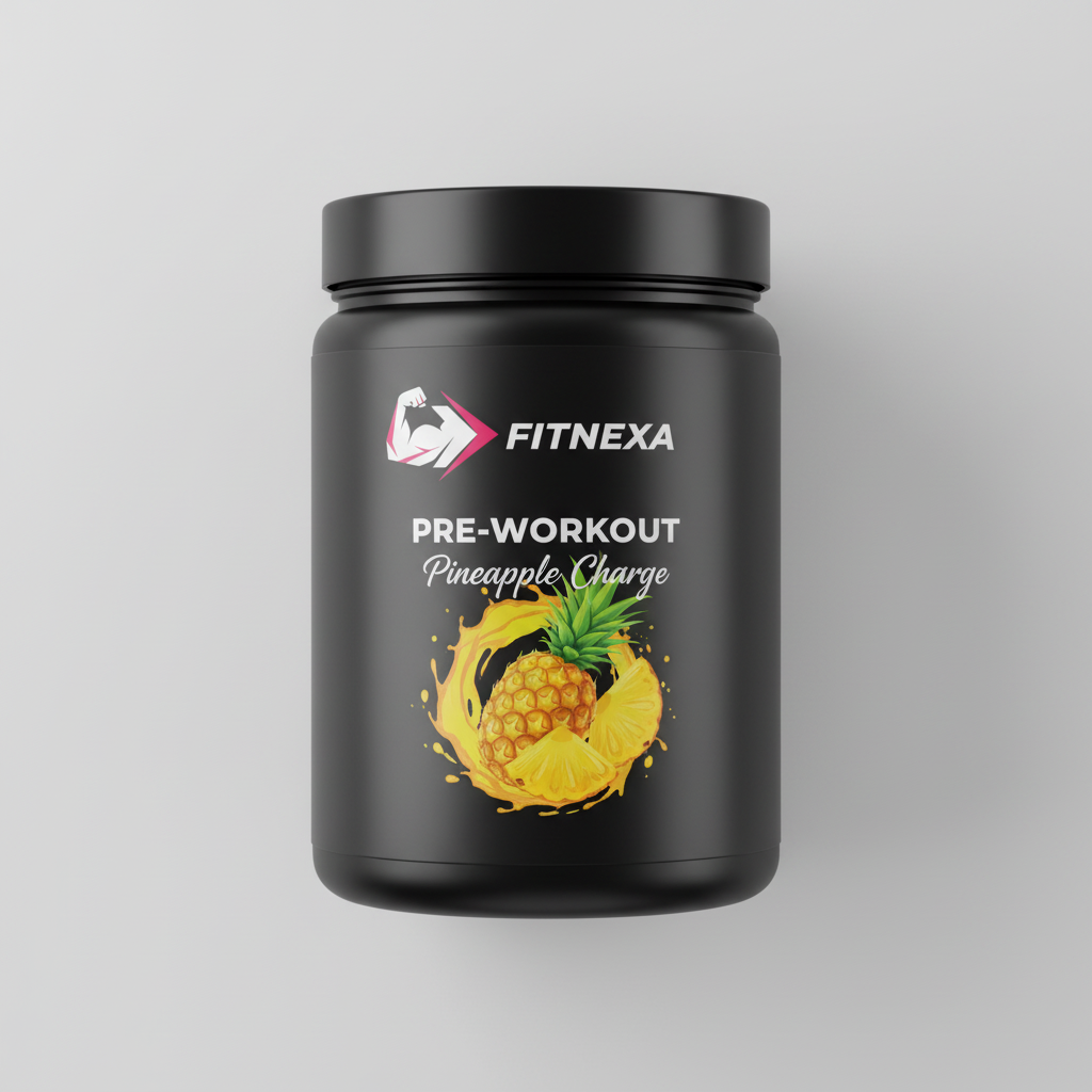 FITNEXA Pineapple Charge Pre-Workout – Top Perspective