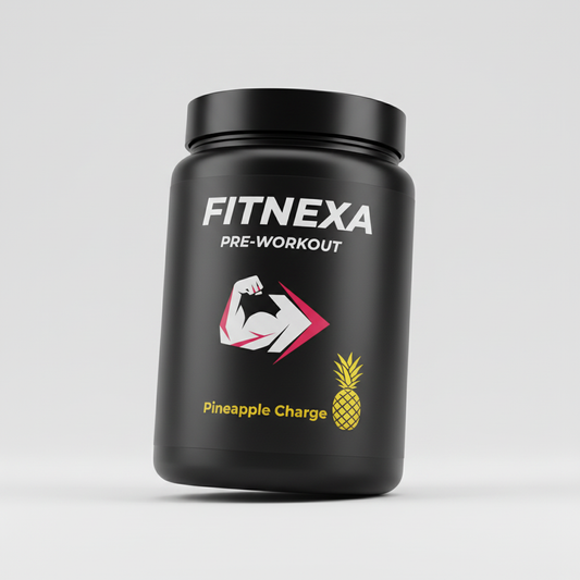 FITNEXA Pineapple Charge Pre-Workout – Front View