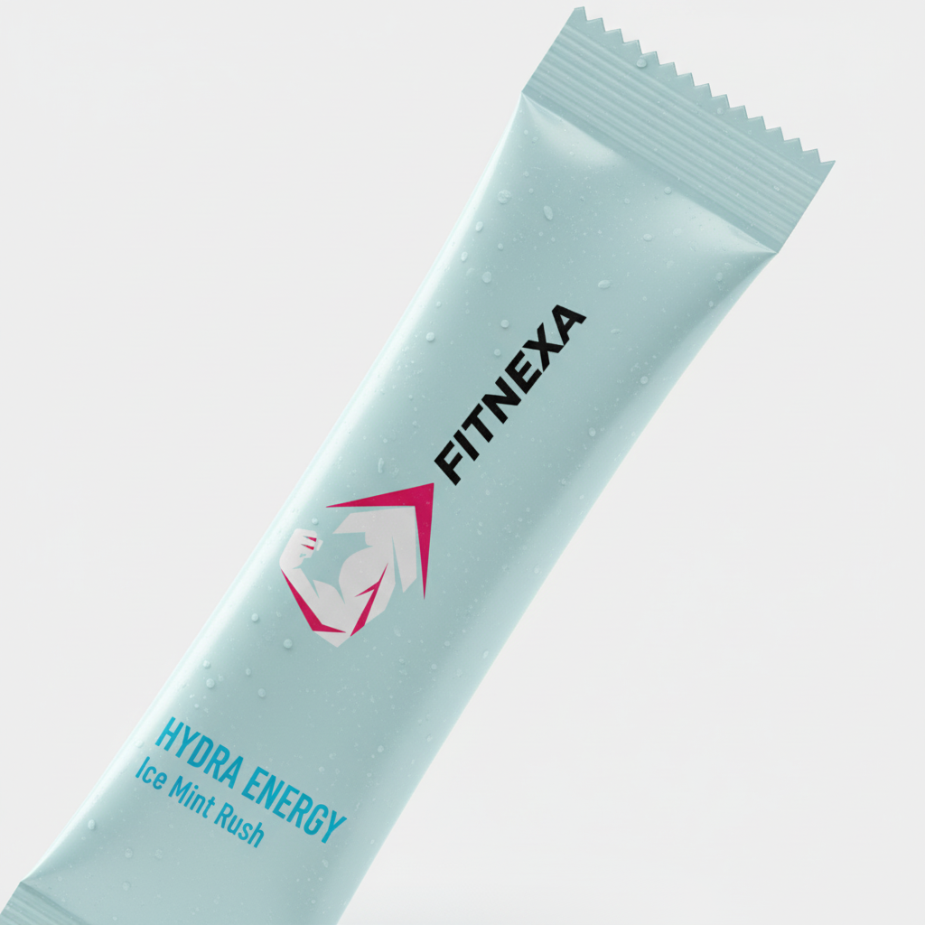 FITNEXA HYDRA ENERGY Ice Mint Rush - Close-up Sachet