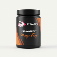 FITNEXA Mango Fury Pre-Workout – 45 Degree Angle