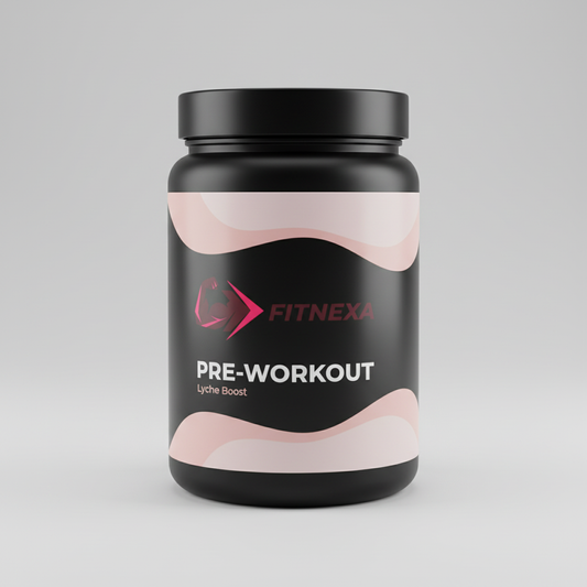 FITNEXA Lychee Boost Pre-Workout front view