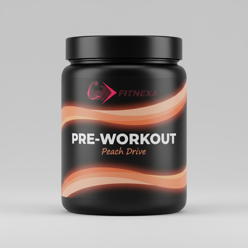 FITNEXA Peach Drive Pre-Workout front view
