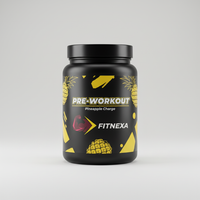 FITNEXA Pineapple Charge Pre-Workout - Side View