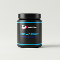 FITNEXA Blue Raspberry Rush Pre-Workout – Front View