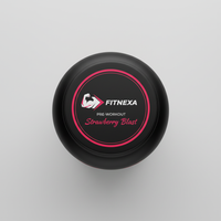 FITNEXA Strawberry Blast Pre-Workout – Top Perspective