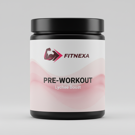 FITNEXA Lychee Boost Pre-Workout front view