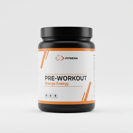 FITNEXA Orange Energy Pre-Workout - Side View