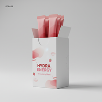 FITNEXA Hydra Energy Strawberry Blast – Side Angle
