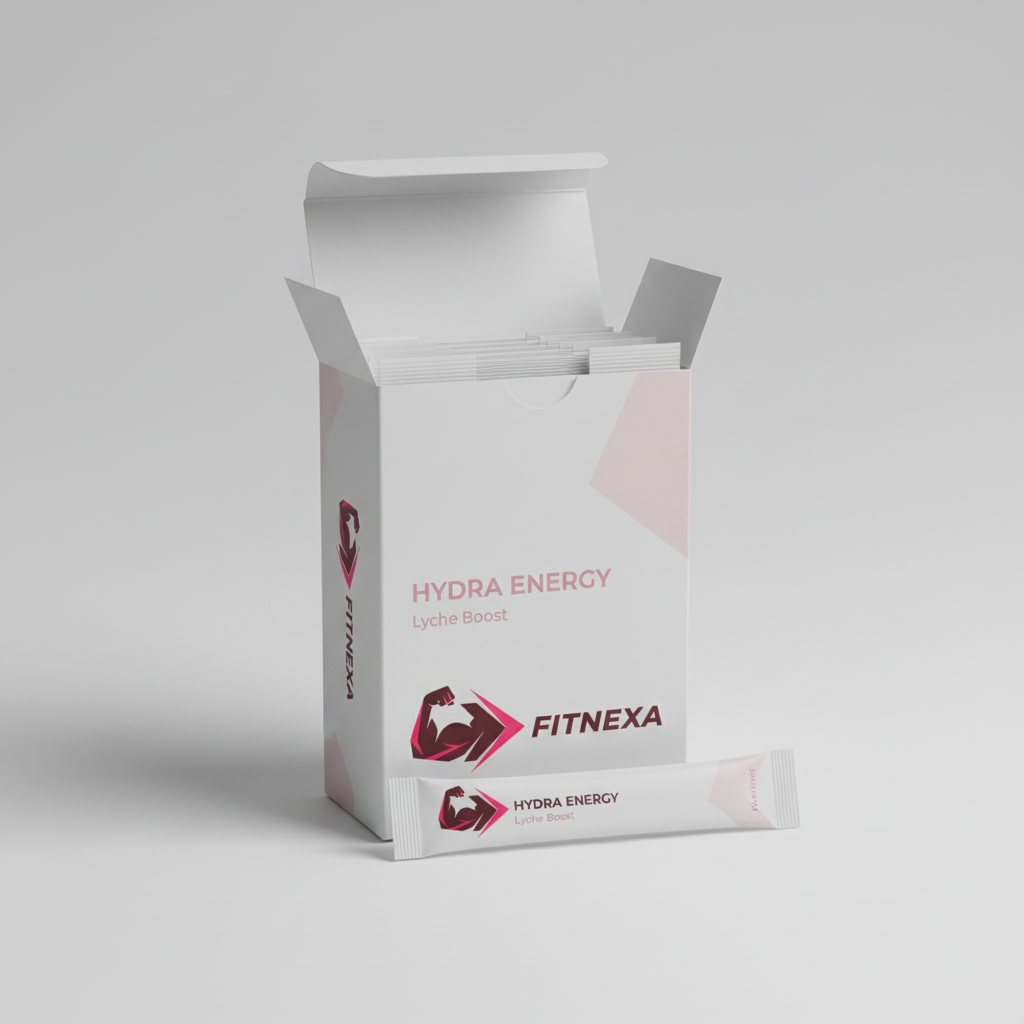 FITNEXA Hydra Energy Lychee Boost – Front View