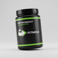 FITNEXA Green Apple Kick Pre-Workout - 45 Degree Angle