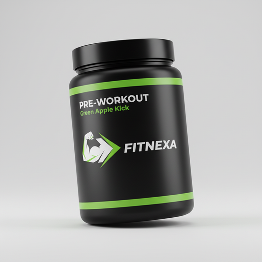 FITNEXA Green Apple Kick Pre-Workout - Front View