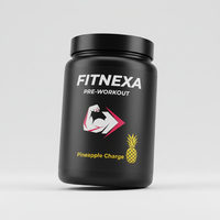 FITNEXA Pineapple Charge Pre-Workout – 45 Degree Angle