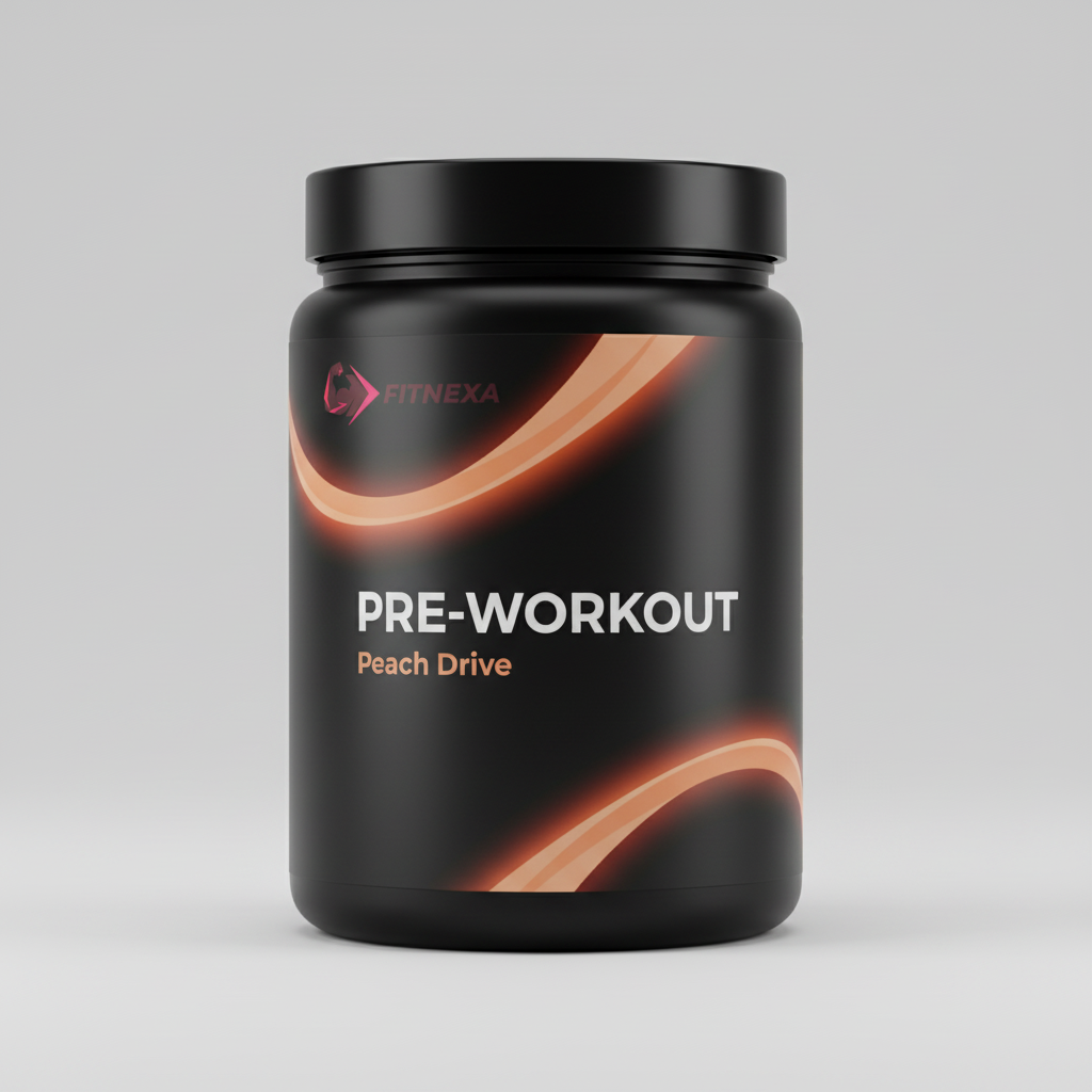 FITNEXA Peach Drive Pre-Workout side angle